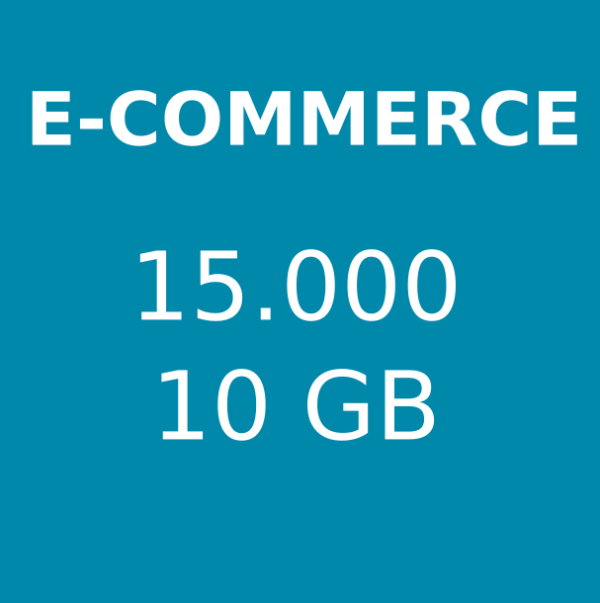 Hosting e-commerce 15.000 visite mensili 10 GB di spazio