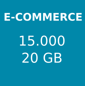 Hosting e-commerce 15.000 visite mensili 20 GB di spazio