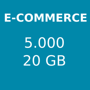 Hosting e-commerce 5.000 visite mensili 20 GB di spazio